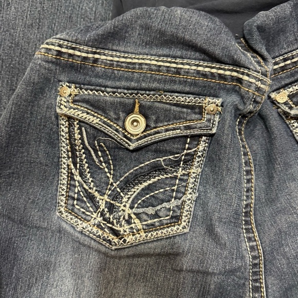 Indigo Blue Women's Blue Maternity Jeans Size 12 GUC - Picture 6 of 12